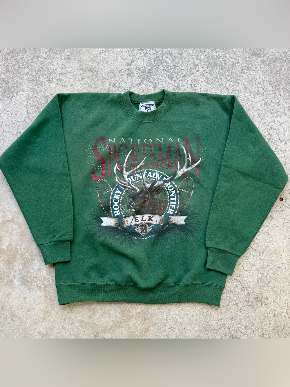 Vintage 90’s Elk National Sportsman Rocky Mountain Frontier Crewneck Sweater